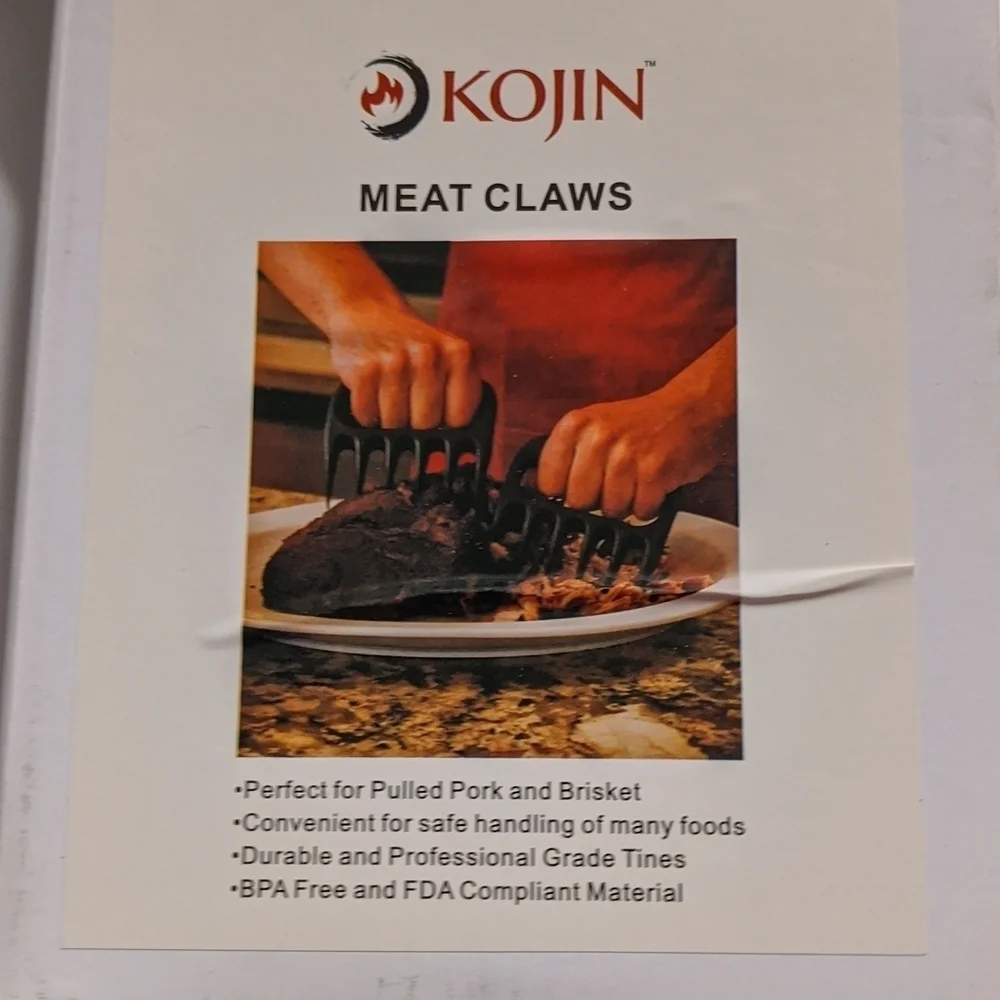 Kojin Summer Grilling Barbecue BBQ Essentials Kit Gloves Brush Meat Claw…